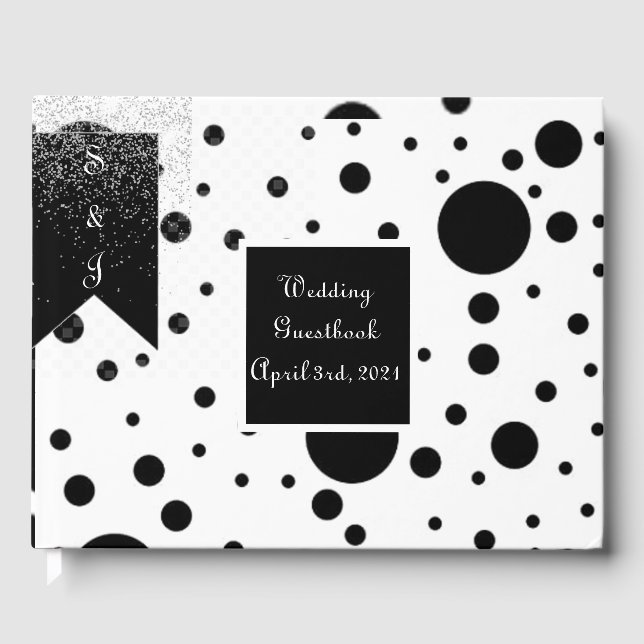 Polka Dot Wedding Guestbook (Front)