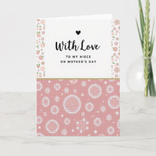 Polka Dot With Love Mothers Day Card