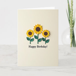 Polka Dot Yellow Blooms Card
