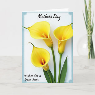 Polka Dot Yellow Blossom Card