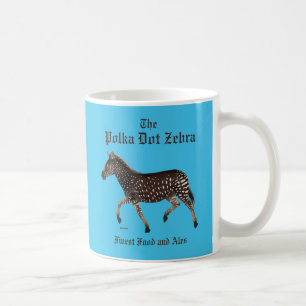 Polka Dot Zebra English Pub Coffee Mug