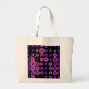 Polka Dots 3 Large Tote Bag