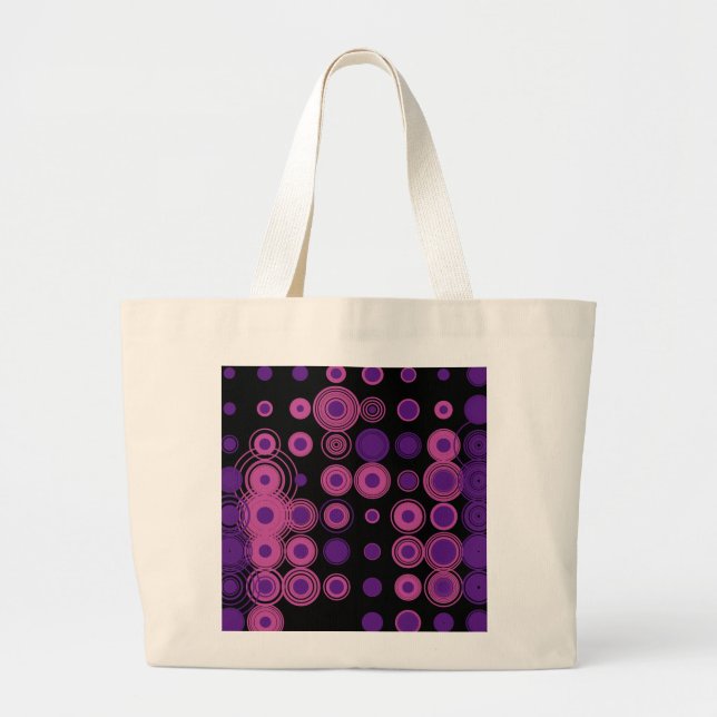 Polka Dots 3 Large Tote Bag (Front)