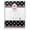 Polka Dots and Carriage Black and Pink Guest Book-