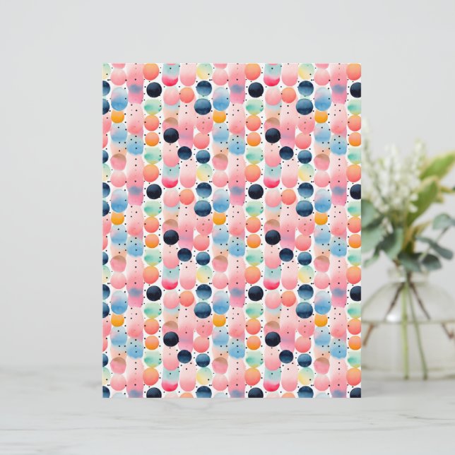 Polka Dots and Stripes 13 Pink Blue (Standing Front)