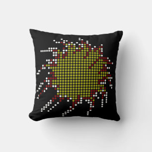 Polka Dots Art Design Abstract Pillow