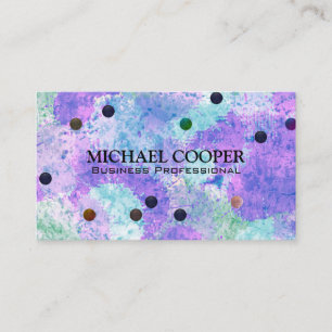 Polka Dots Artistic Texture Backround Business Card
