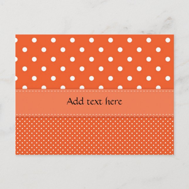 Polka Dots big and small TEMPLATE Postcard (Front)