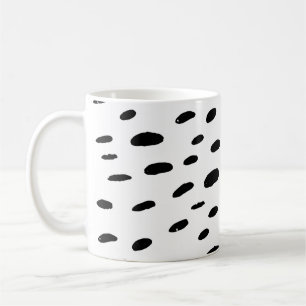 Polka Dots Black Polka Dots Dalmatian Pattern Coffee Mug