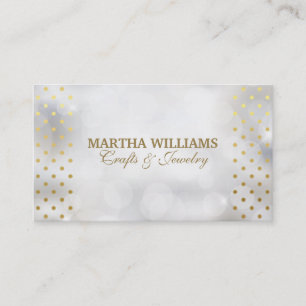 Polka Dots Boke Background Business Card