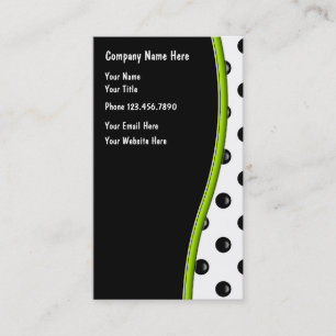 Polka Dots Business Cards