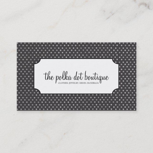 Polka Dots Business Cards (Front)
