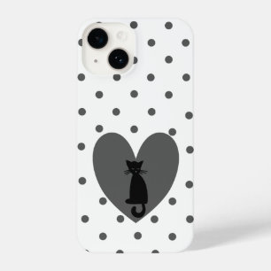 Polka Dots Cat iPhone 14 Case