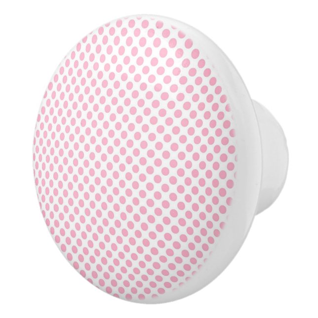 Polka Dots Ceramic Knob (Right)