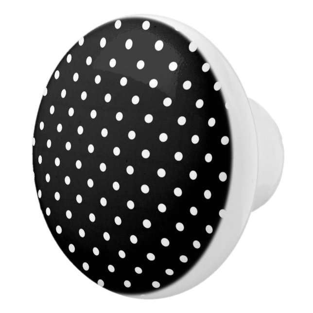 Polka Dots Ceramic Knob (Right)