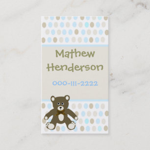 Polka Dots Children's Calling Card