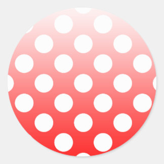 Polka Dots Classic Round Sticker