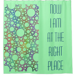 Polka Dots coloured gradients grid + your ideas Shower Curtain