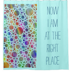 Polka Dots coloured gradients. + your backg. & Shower Curtain