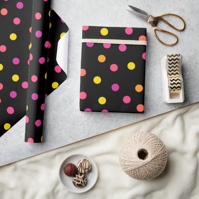 Polka dots colourful Wrapping Paper (Crafts)