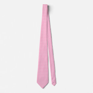 Polka Dots Contemporary Carnation Pink Tie