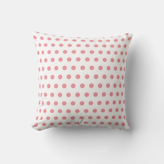 Polka Dots - Coral Cushion (Front)
