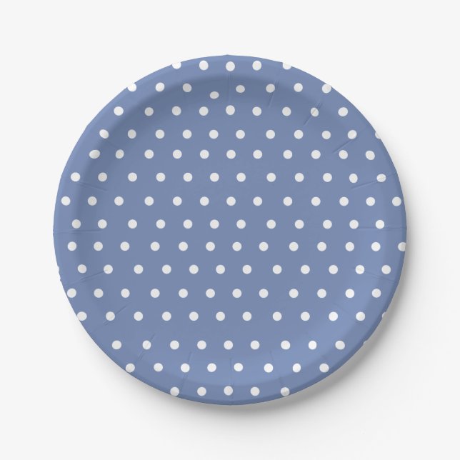 Polka Dots Custom Paper Plates (Front)