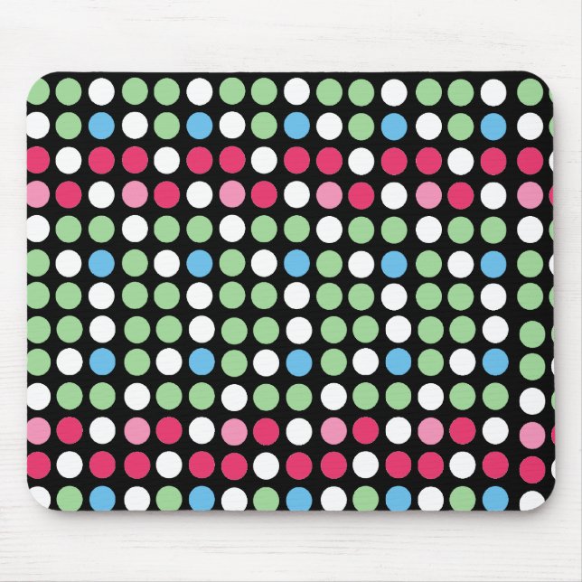 Polka Dots Design #6 Mousepad (Front)