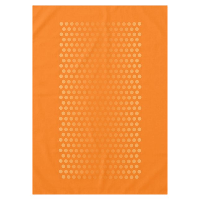 Polka Dots gradients orange + your ideas Tablecloth (Front)