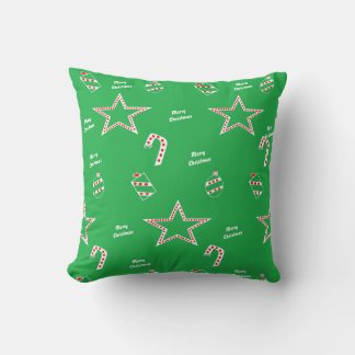 Polka Dots Green Dual PatternThrowPillows Cushion