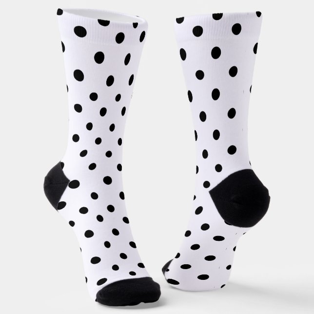 Polka Dots Halloween Clown Socks (Angled)