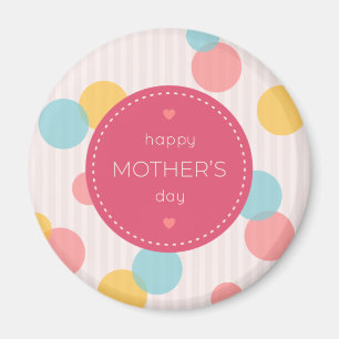 Polka Dots Happy Mother's Day   Magnet