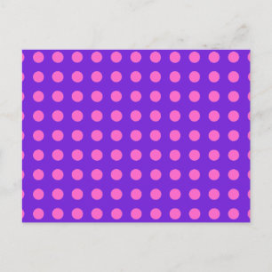 Polka Dots in Any Colour You Choose on Purple Card