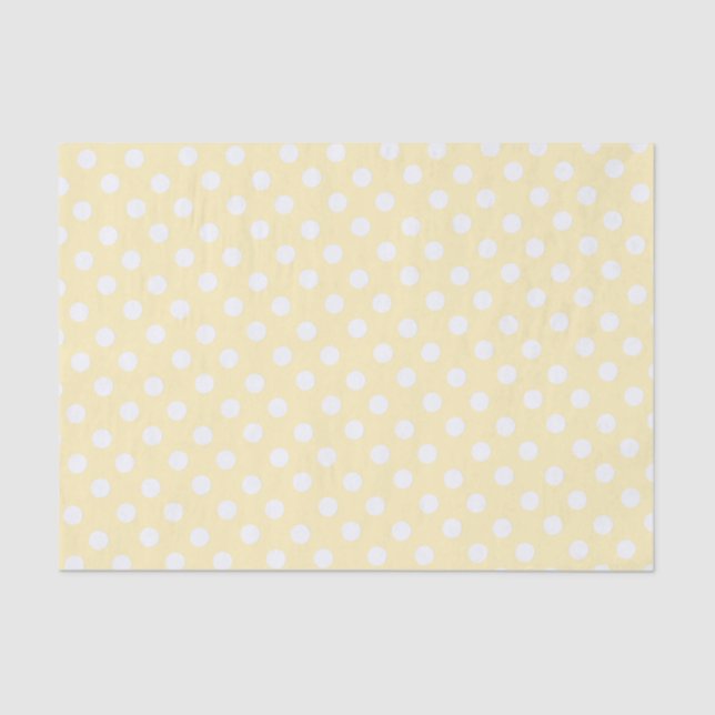 polka dots in butter  yellow tissue paper (Front)