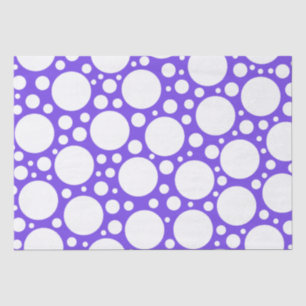 Polka Dots in Purple & White Tissue Paper