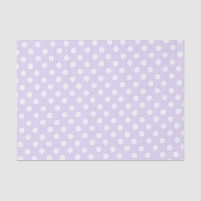 polka dots in  soft lavender tissue paper (Front)