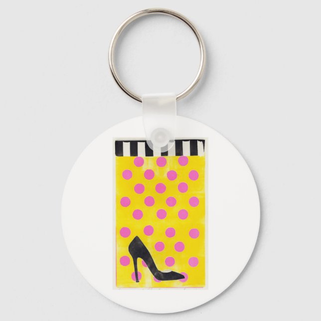 Polka Dots Key Ring (Front)