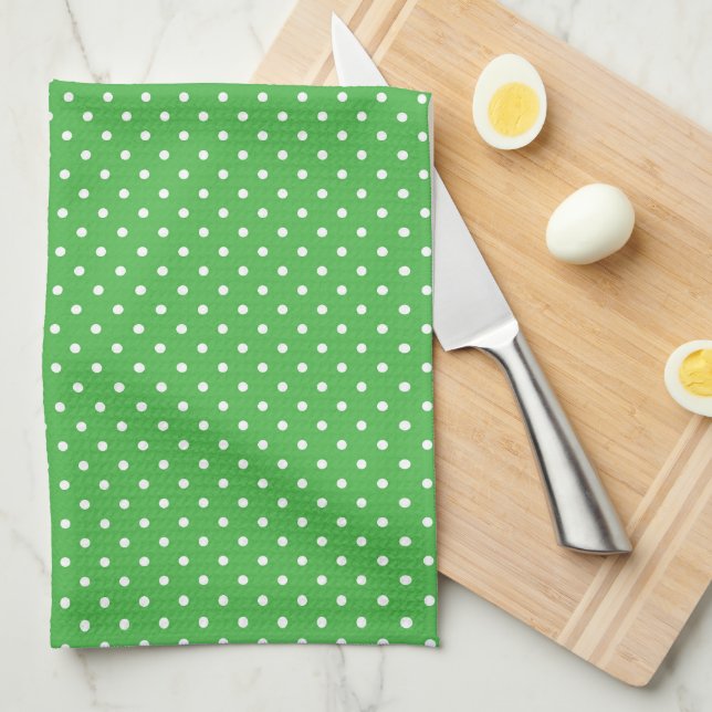 Polka Dots Kitchen Towel (Quarter Fold)
