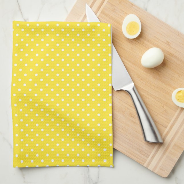 Polka Dots Kitchen Towel (Quarter Fold)