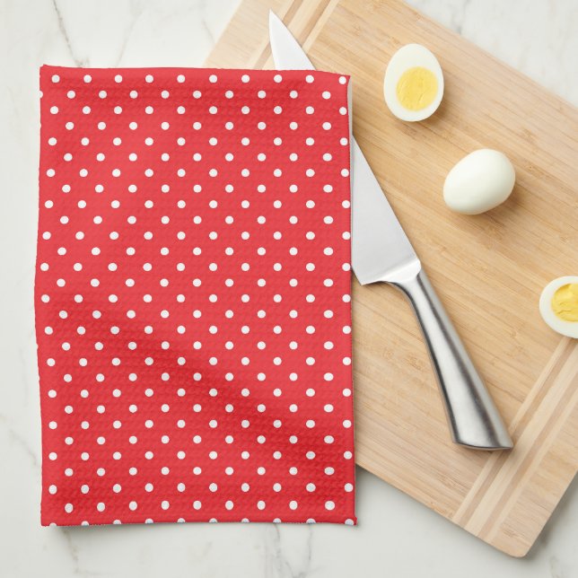 Polka Dots Kitchen Towel (Quarter Fold)