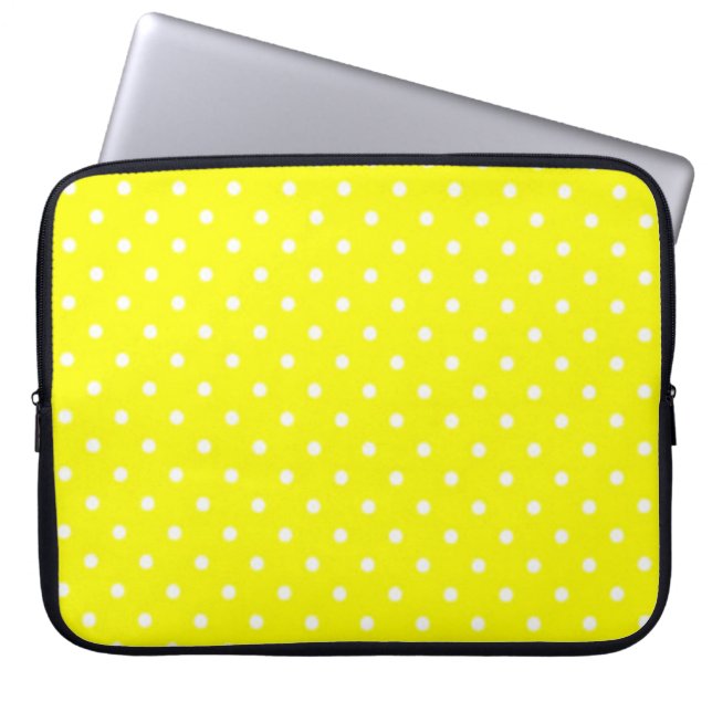 Polka Dots Laptop Sleeve (Front)