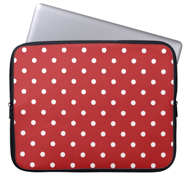Polka Dots Laptop Sleeve (Front)