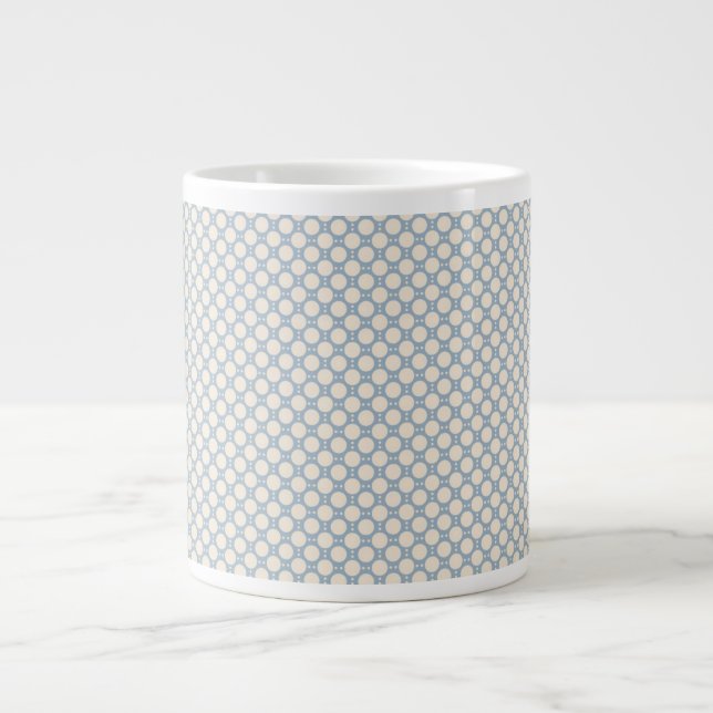 Polka Dots Large Coffee Mug (Front)