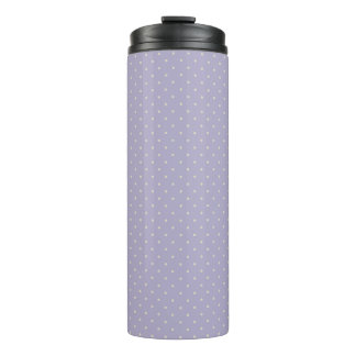 Polka Dots Lavender Cream Polka Pattern Thermal Tumbler