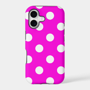 Polka dots magenta #FF00DC