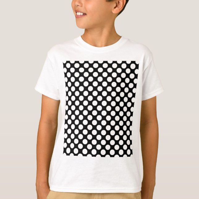 Polka Dots Mod Pattern T-Shirt (Front)