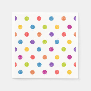 POLKA DOTS, MULTI COLOR  NAPKIN