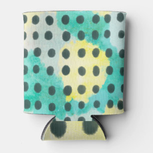 Polka dots: multicolored abstract background. can cooler