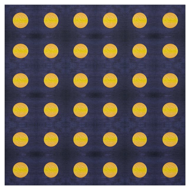 Polka dots night pattern fabric (Swatch)