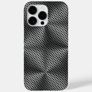 Polka Dots on Metal Plate 01x4 Black BG Case-Mate iPhone 14 Pro Max Case